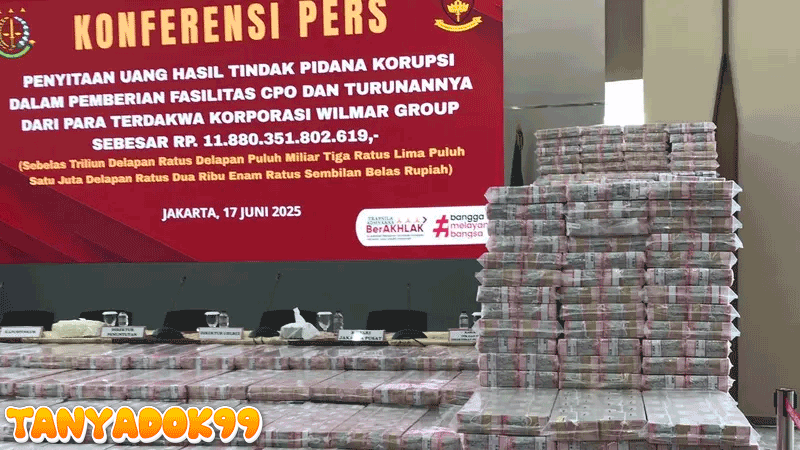 Penampakan Tumpukan Uang Rp11 Triliun, Disita Kejagung dari Kasus Korupsi CPO