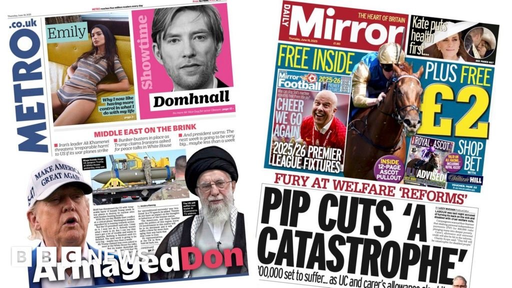 Judul berita: 'Trump membuat dunia menunggu' dan 'ArmageDon'