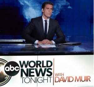 DENGAN LEBIH DARI 7,8 JUTA PENONTON, ACARA ‘WORLD NEWS TONIGHT WITH DAVID MUIR’ DARI ABC MENGUNGULI NBC DENGAN SELISIH LEBIH DARI 1,4 JUTA PENONTON DAN MENJADI ACARA BERITA TERATAS DALAM HAL JUMLAH PENONTON TOTAL, DEWASA USIA 25-54, SERTA DEWASA USIA 18-49 DI SELURUH SALURAN TELEVISI
