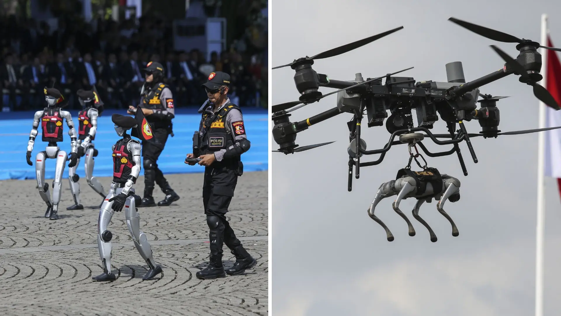 Indonesia mengerahkan robot humanoid polisi untuk memberantas kejahatan dan narkoba.