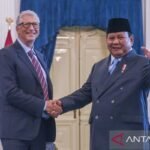 Prabowo dari Indonesia bertemu dengan Bill Gates untuk membahas kesehatan global dan teknologi
