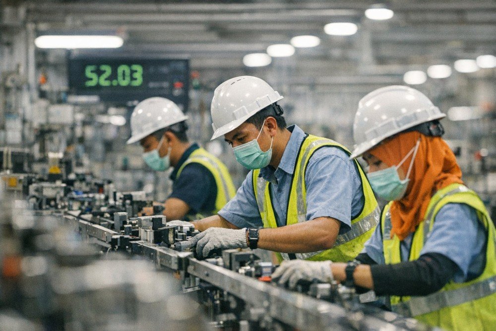 Sektor Manufaktur Indonesia Mencapai Level Tertinggi dalam 2,5 Tahun, BI Optimis